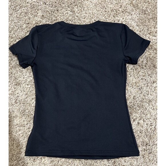 Lot of 2 Loovoo Workout Athletic Compression Dry Fit Yoga Gym Basic Tops ~ Small - Picture 9 of 10